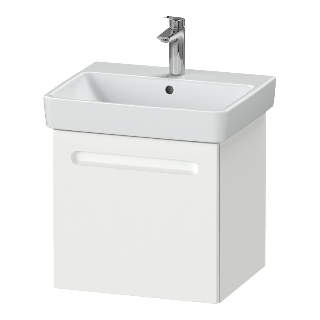 Duravit No.1 – Έπιπλο Νιπτήρα – 490 mm, 1 συρτάρι, νιπτήρας κέντρο, χωρίς εγκοπή σιφωνιού – White Matt, Decor (N14280018180000)