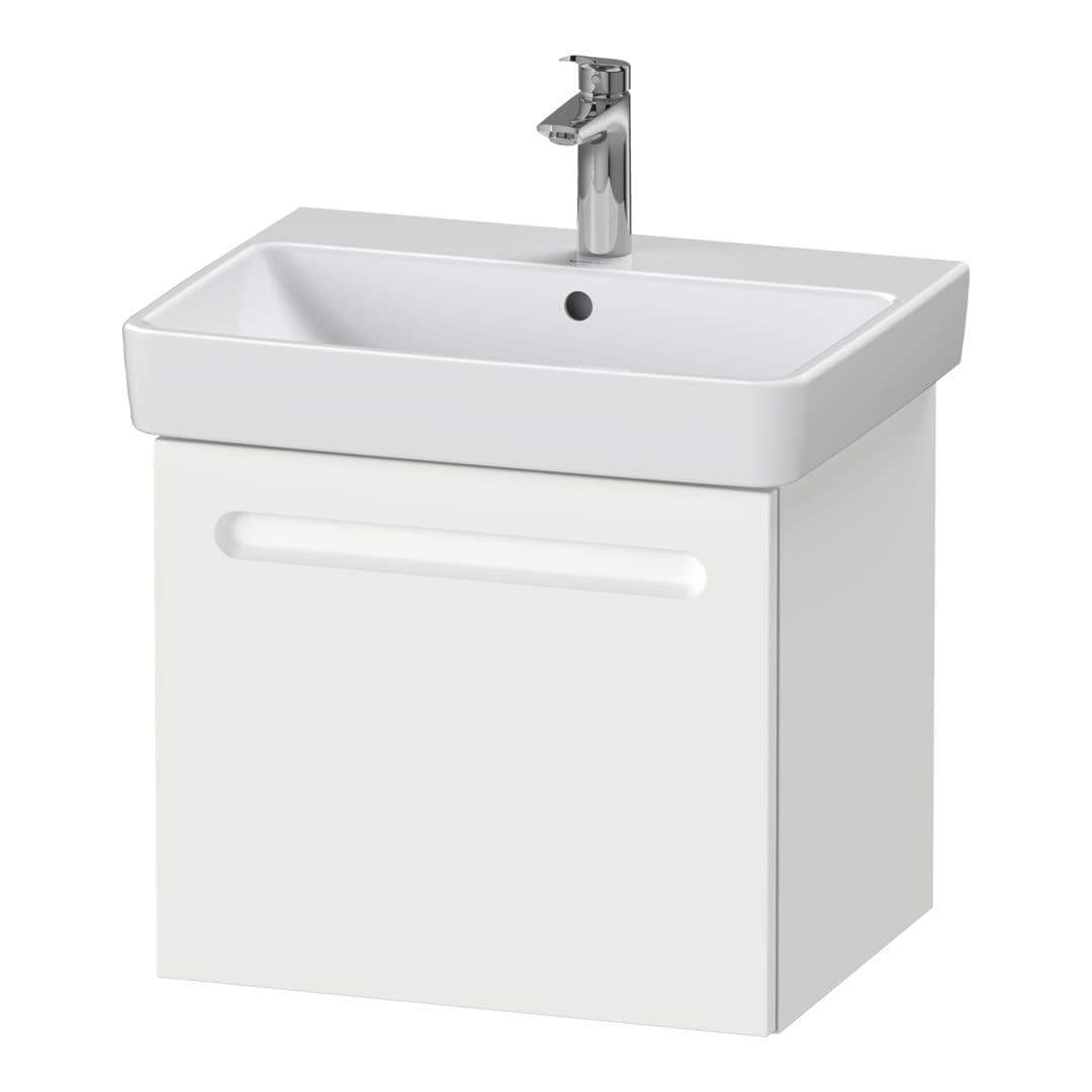 Duravit No.1 – Έπιπλο Νιπτήρα – 540 mm, 1 συρτάρι, νιπτήρας κέντρο, με εγκοπή σιφωνιού – White Matt, Decor (N14381018180000)