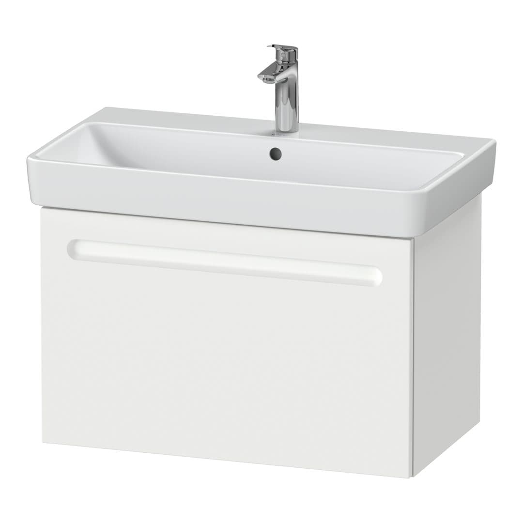 Duravit No.1 – Έπιπλο Νιπτήρα – 740 mm, 1 συρτάρι, νιπτήρας κέντρο, με εγκοπή σιφωνιού – White Matt, Decor (N14383018180000)