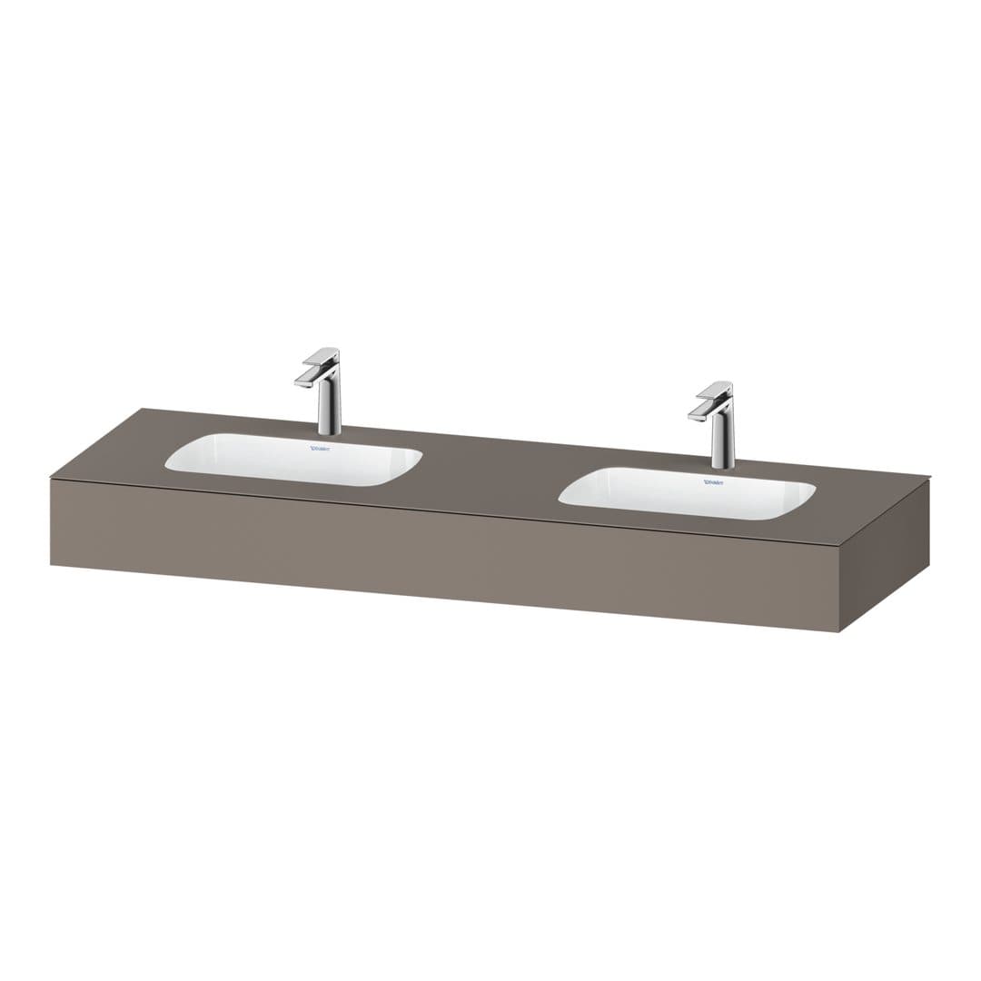 Duravit Collection One – Πάγκος Νιπτήρα – 1600 mm, με νιπτήρα – Basalte Matt, Decor (QA4695043430000)