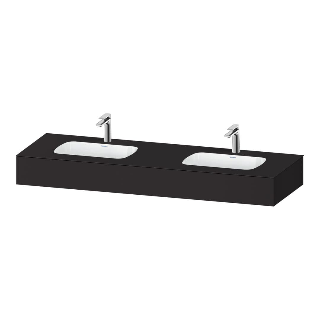 Duravit Collection One – Πάγκος Νιπτήρα – 1600 mm, με νιπτήρα – Graphite Super Matt, Decor (QA4695080800000)