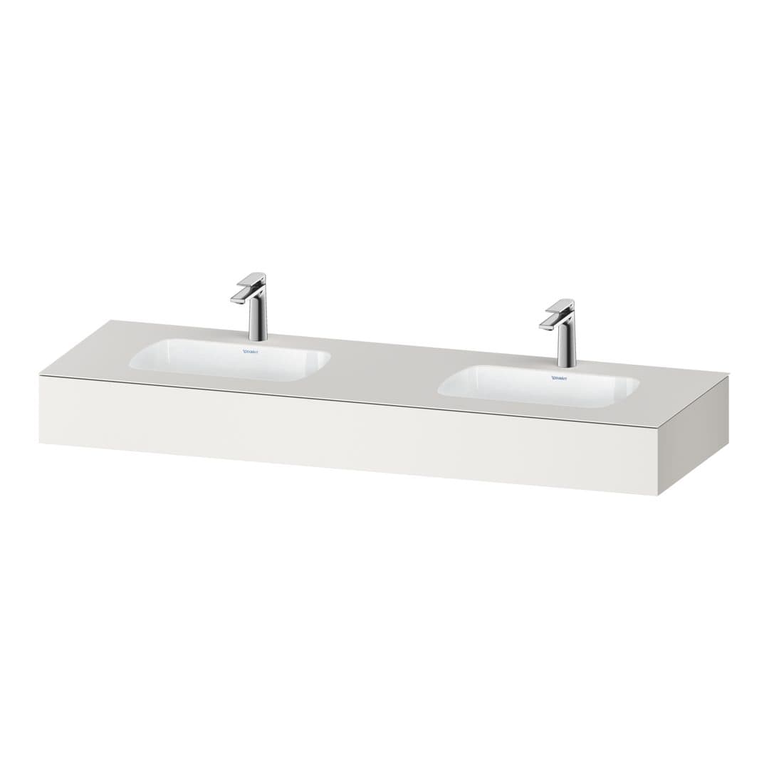 Duravit Collection One – Πάγκος Νιπτήρα – 1600 mm, με νιπτήρα – White Super Matt, Decor (QA4695084840000)