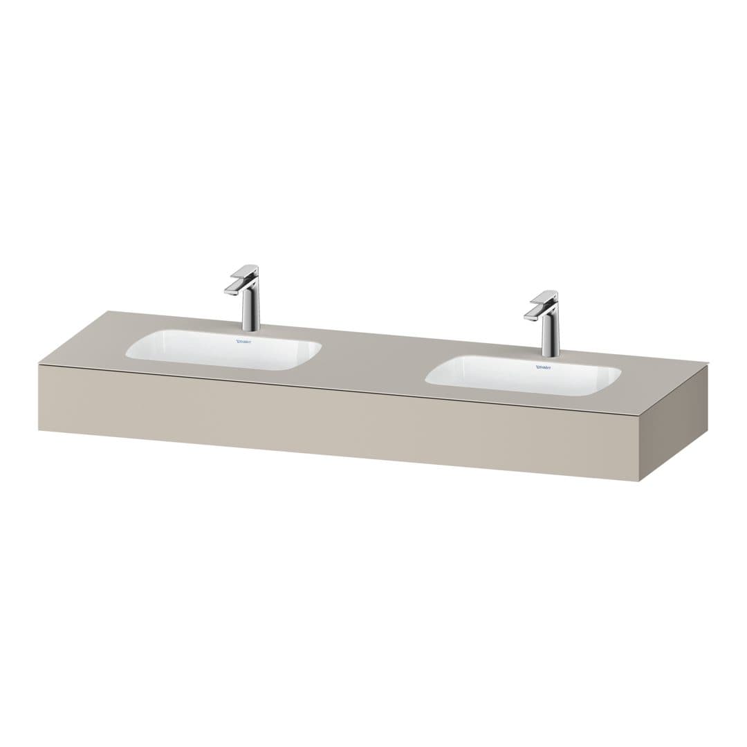 Duravit Collection One – Πάγκος Νιπτήρα – 1600 mm, με νιπτήρα – Taupe Matt, Decor (QA4695091910000)