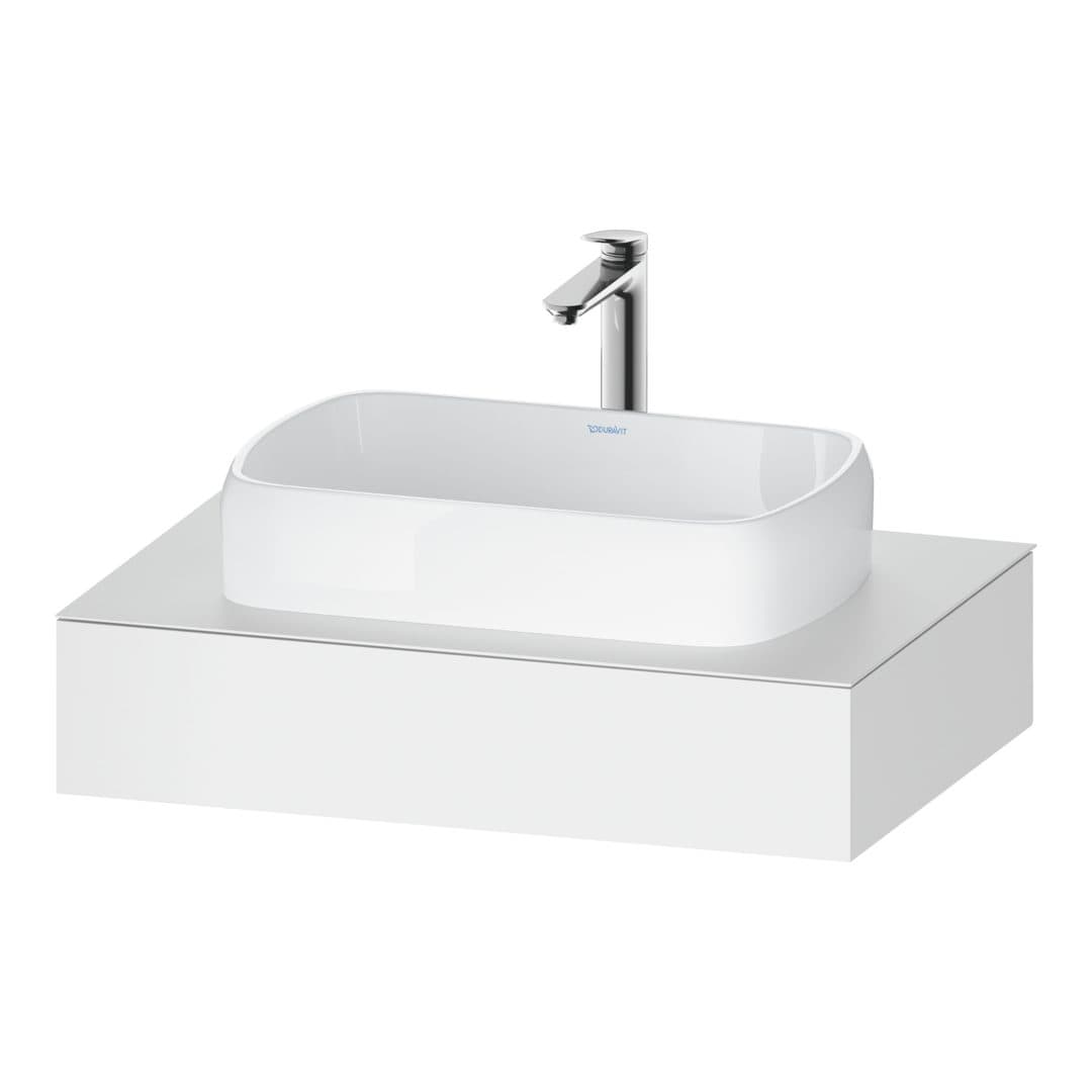 Duravit Collection One – Πάγκος Νιπτήρα – 800 mm, νιπτήρας κέντρο – White Matt, Decor (QA4800018180000)