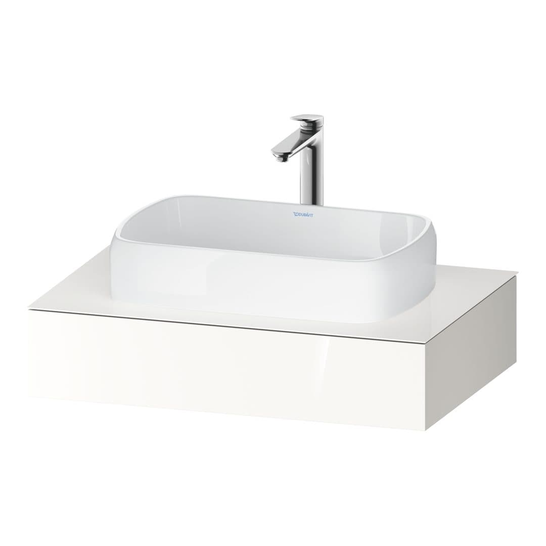Duravit Collection One – Πάγκος Νιπτήρα – 800 mm, νιπτήρας κέντρο – White High Gloss, Decor (QA4800022220000)