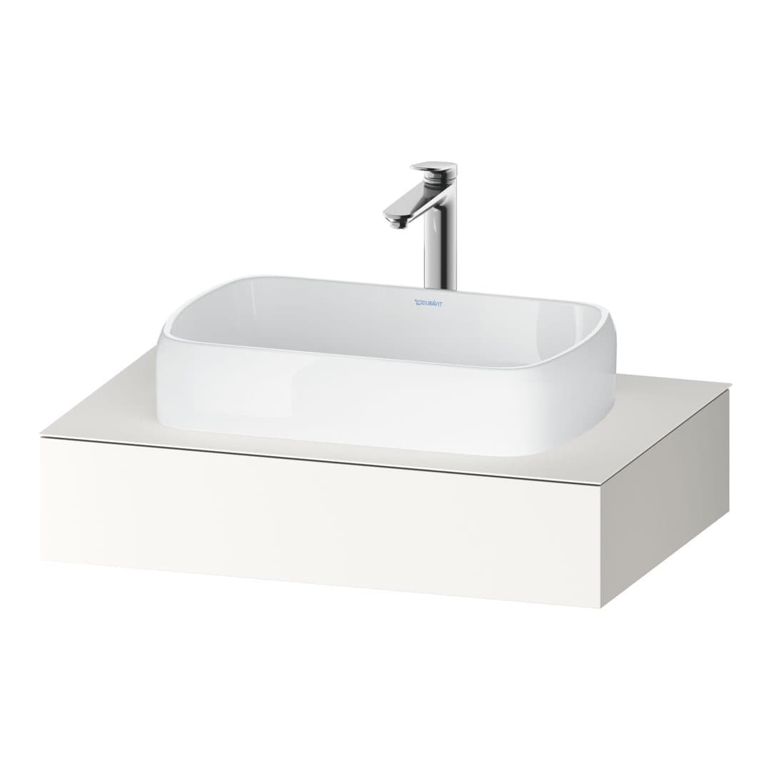 Duravit Collection One – Πάγκος Νιπτήρα – 800 mm, νιπτήρας κέντρο – White Super Matt, Decor (QA4800084840000)