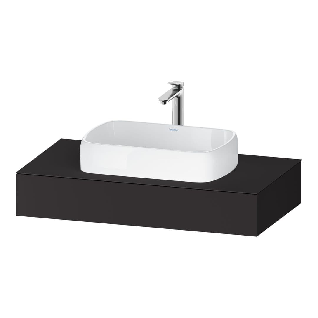 Duravit Collection One – Πάγκος Νιπτήρα – 1000 mm, νιπτήρας κέντρο – Graphite Super Matt, Decor (QA4801080800000)