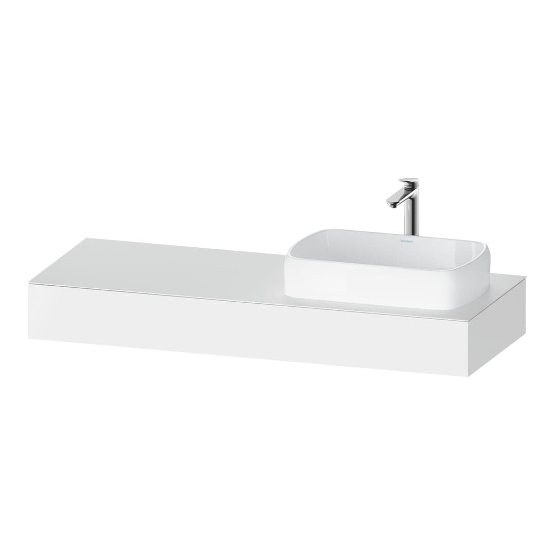 Duravit Collection One – Πάγκος Νιπτήρα – 1400 mm, νιπτήρας δεξιά – White Matt, Decor (QA4804018180000)