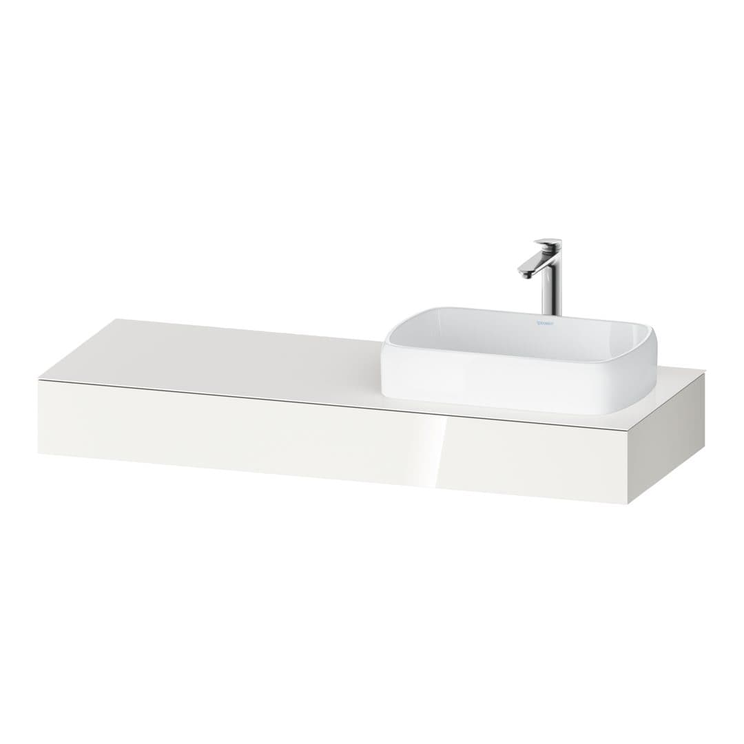 Duravit Collection One – Πάγκος Νιπτήρα – 1400 mm, νιπτήρας δεξιά – White High Gloss, Decor (QA4804022220000)