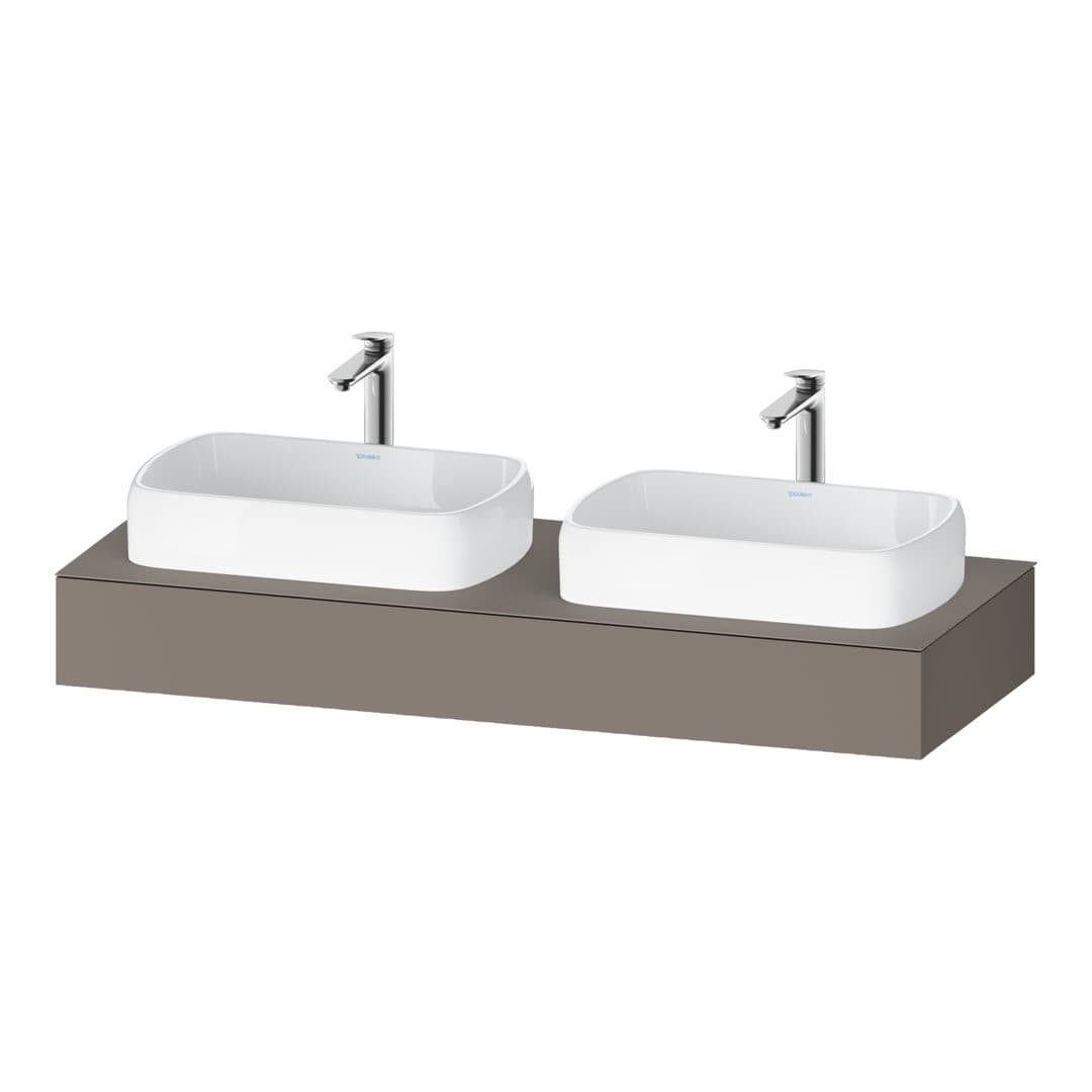 Duravit Collection One – Πάγκος Νιπτήρα – 1400 mm – Basalte Matt, Decor (QA4805043430000)