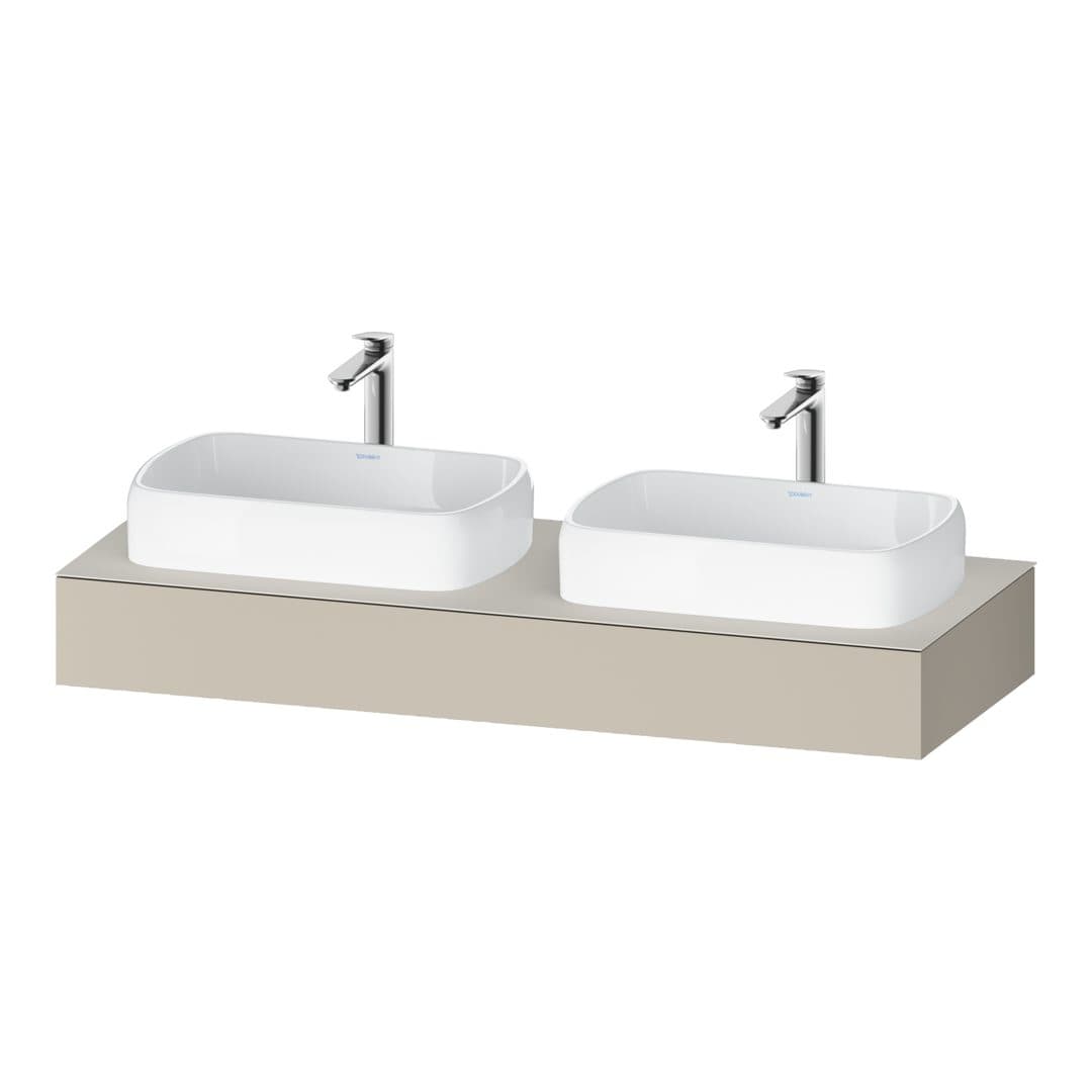 Duravit Collection One – Πάγκος Νιπτήρα – 1400 mm – Taupe Super Matt, Decor (QA4805083830000)