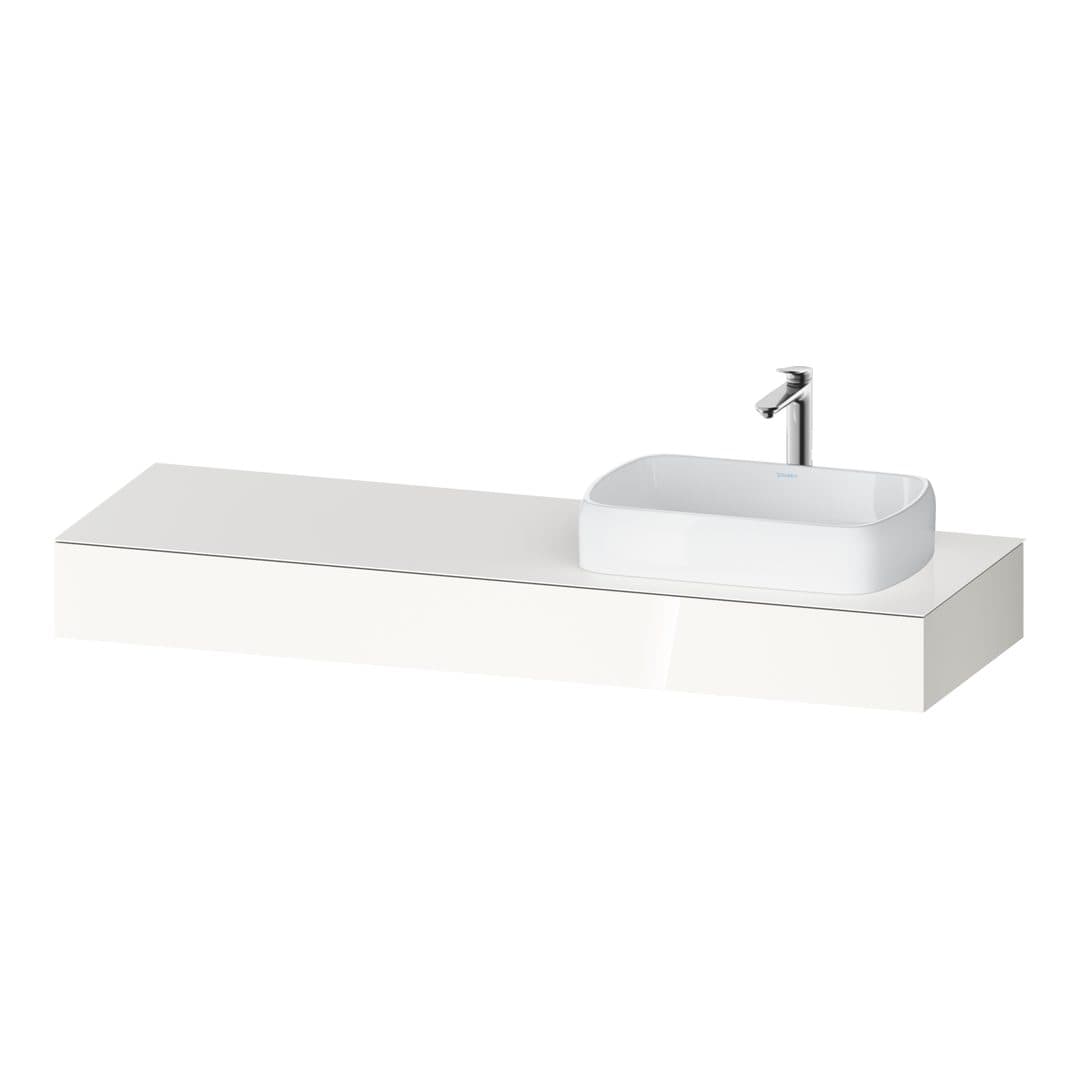 Duravit Collection One – Πάγκος Νιπτήρα – 1600 mm, νιπτήρας δεξιά – White High Gloss, Decor (QA4807022220000)