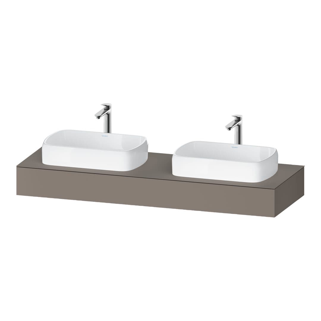 Duravit Collection One – Πάγκος Νιπτήρα – 1600 mm – Basalte Matt, Decor (QA4808043430000)