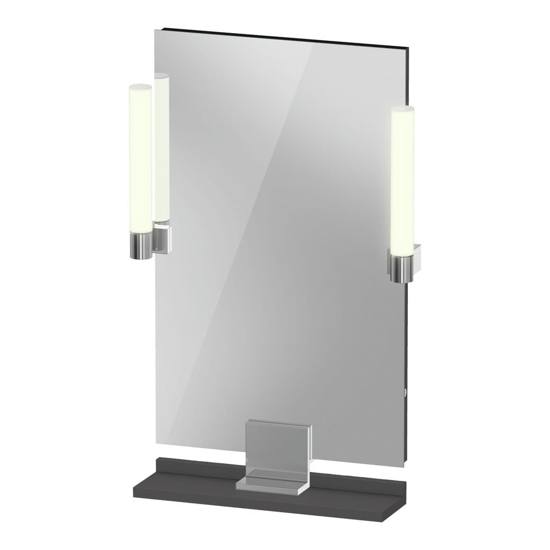 Duravit Sivida – Καθρέπτης Μπάνιου – 450×650 mm, με φωτισμό LED – Graphite Matt (SV7420010490000)