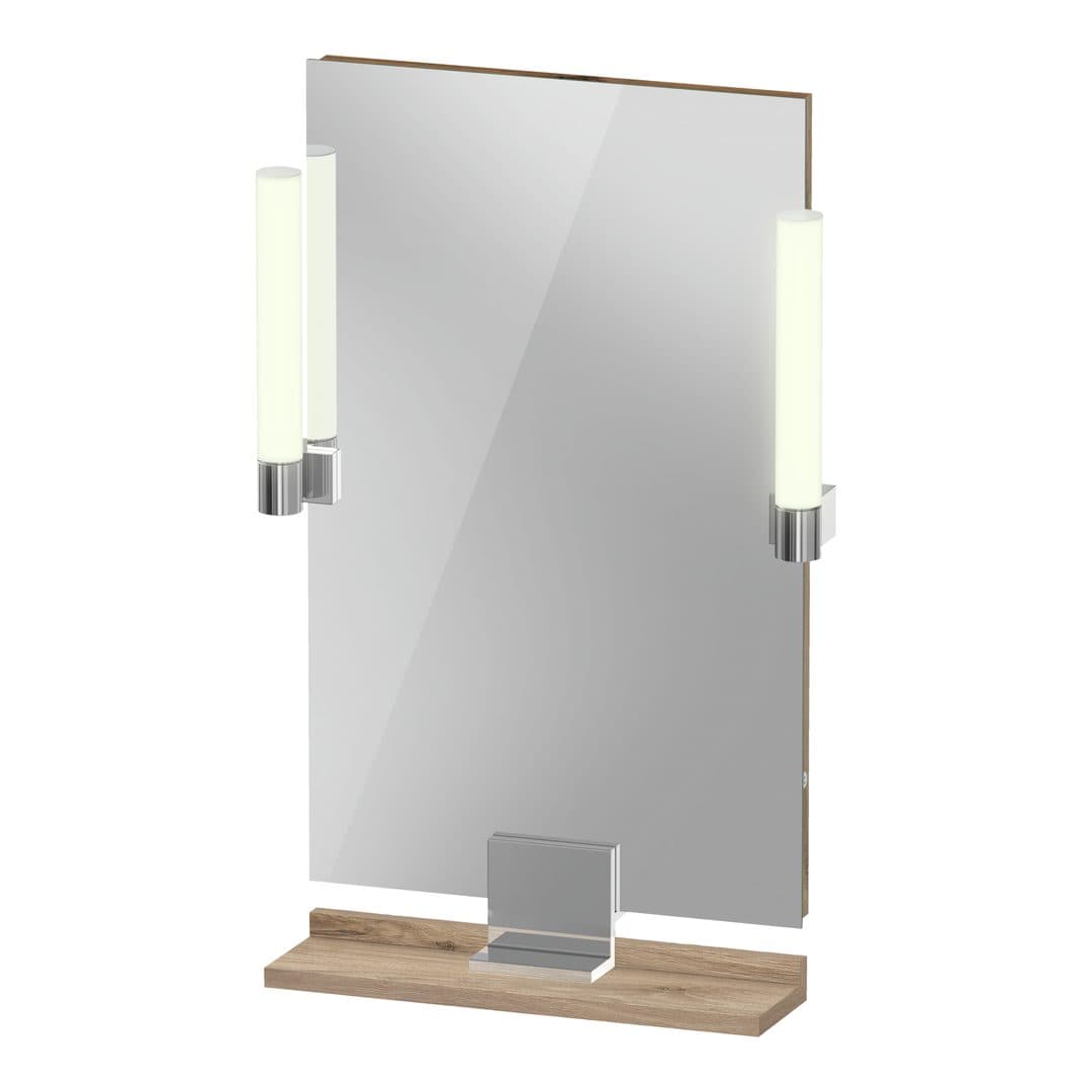 Duravit Sivida – Καθρέπτης Μπάνιου – 450×650 mm, με φωτισμό LED – Marbled Oak Matt (SV7420010550000)