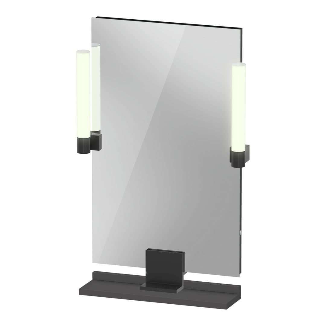 Duravit Sivida – Καθρέπτης Μπάνιου – 450×650 mm, με φωτισμό LED – Graphite Matt (SV74200BD490000)