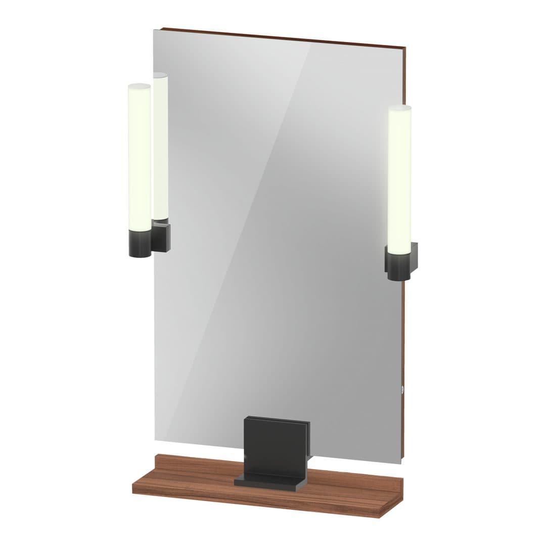 Duravit Sivida – Καθρέπτης Μπάνιου – 450×650 mm, με φωτισμό LED – Walnut Matt (SV74200BD790000)