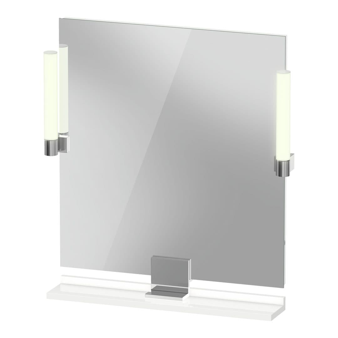 Duravit Sivida – Καθρέπτης Μπάνιου – 650×650 mm, με φωτισμό LED – White High Gloss (SV7421010220000)