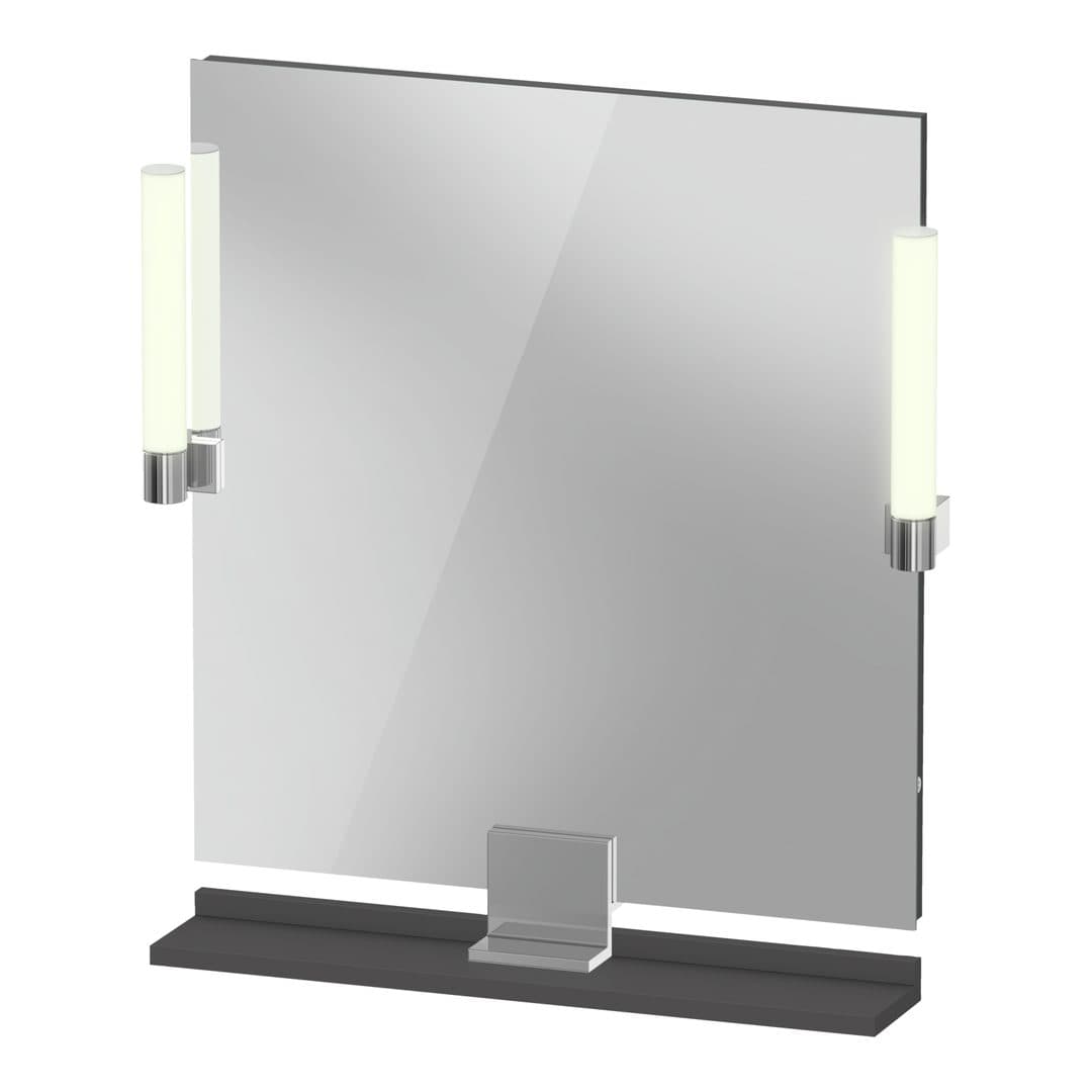 Duravit Sivida – Καθρέπτης Μπάνιου – 650×650 mm, με φωτισμό LED – Graphite Matt (SV7421010490000)