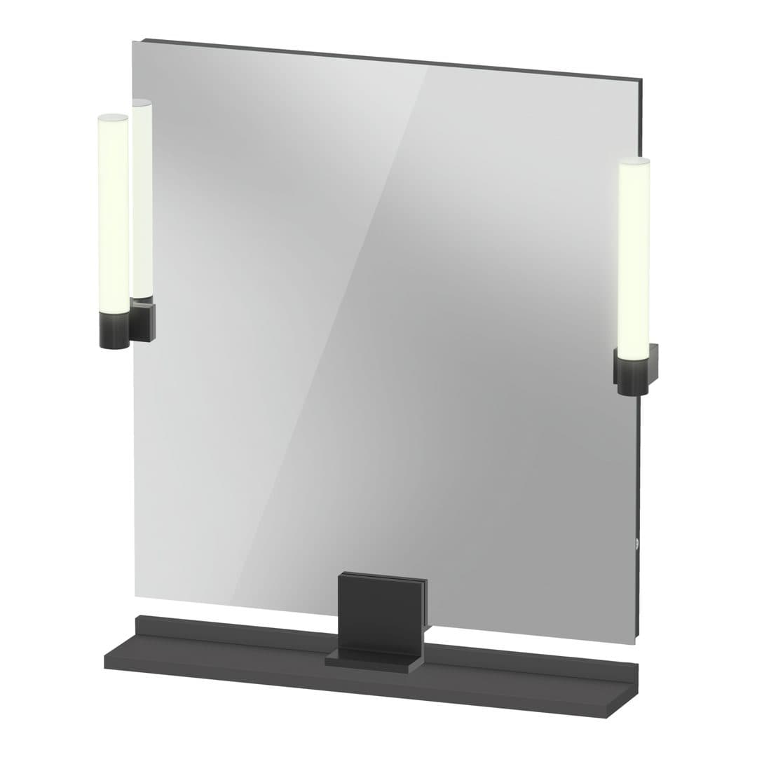 Duravit Sivida – Καθρέπτης Μπάνιου – 650×650 mm, με φωτισμό LED – Graphite Matt (SV74210BD490000)