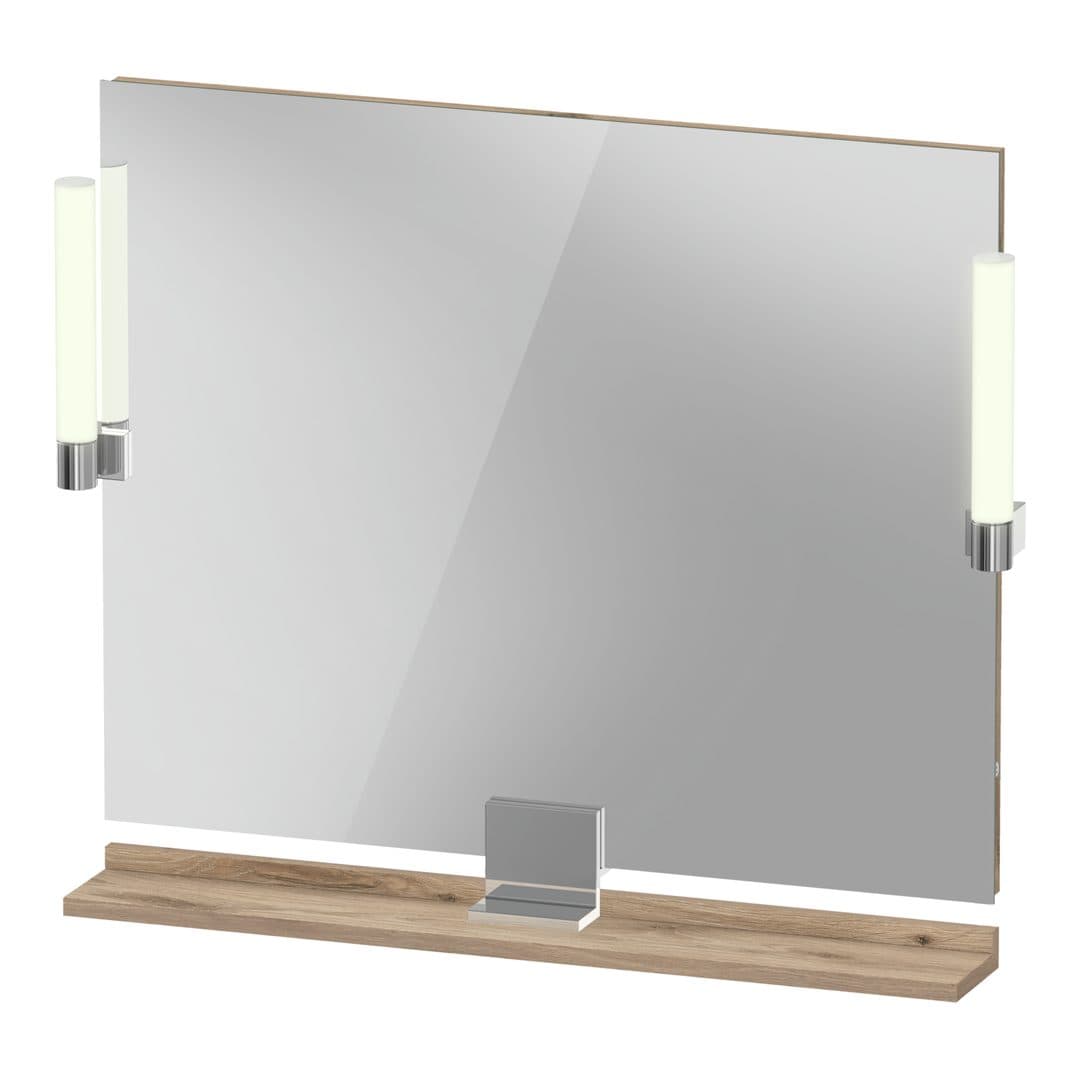 Duravit Sivida – Καθρέπτης Μπάνιου – 850×650 mm, με φωτισμό LED – Marbled Oak Matt (SV7422010550000)