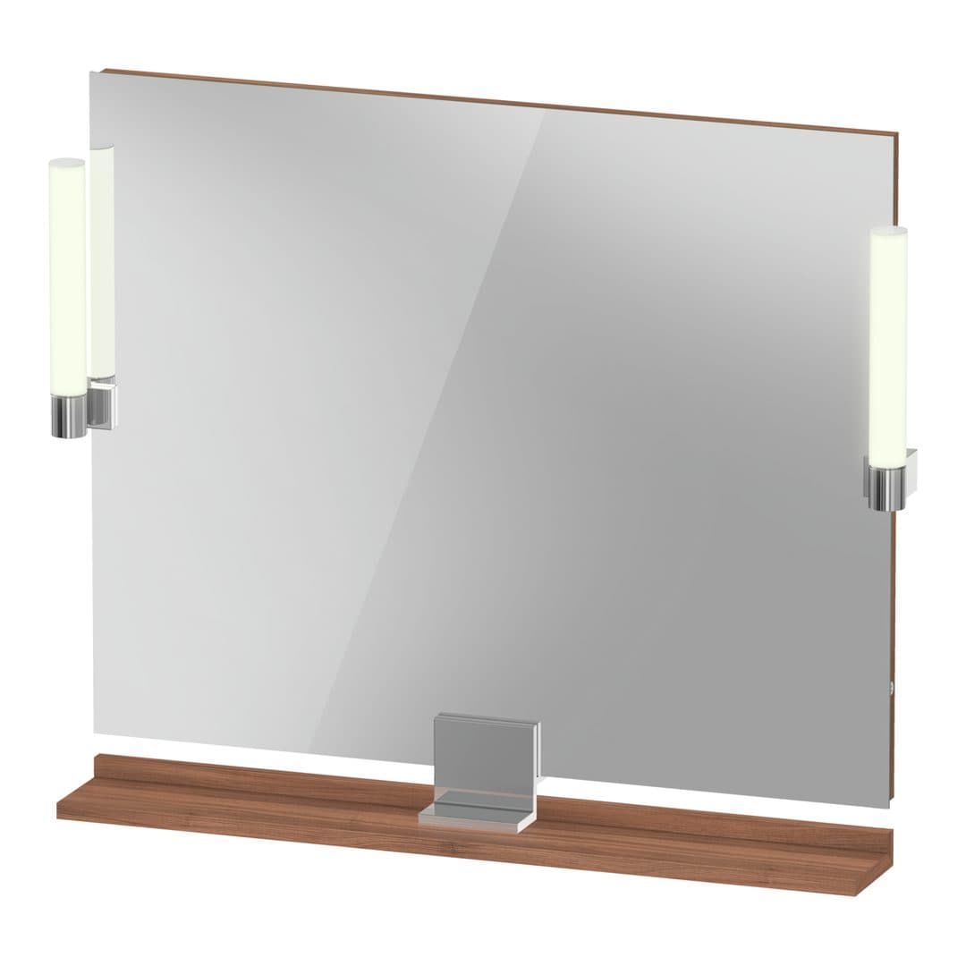 Duravit Sivida – Καθρέπτης Μπάνιου – 850×650 mm, με φωτισμό LED – Walnut Matt (SV7422010790000)