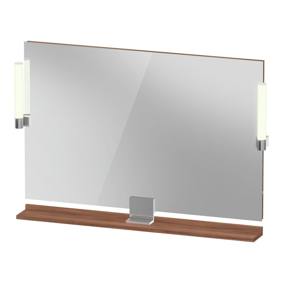 Duravit Sivida – Καθρέπτης Μπάνιου – 1050×650 mm, με φωτισμό LED – Walnut Matt (SV7423010790000)