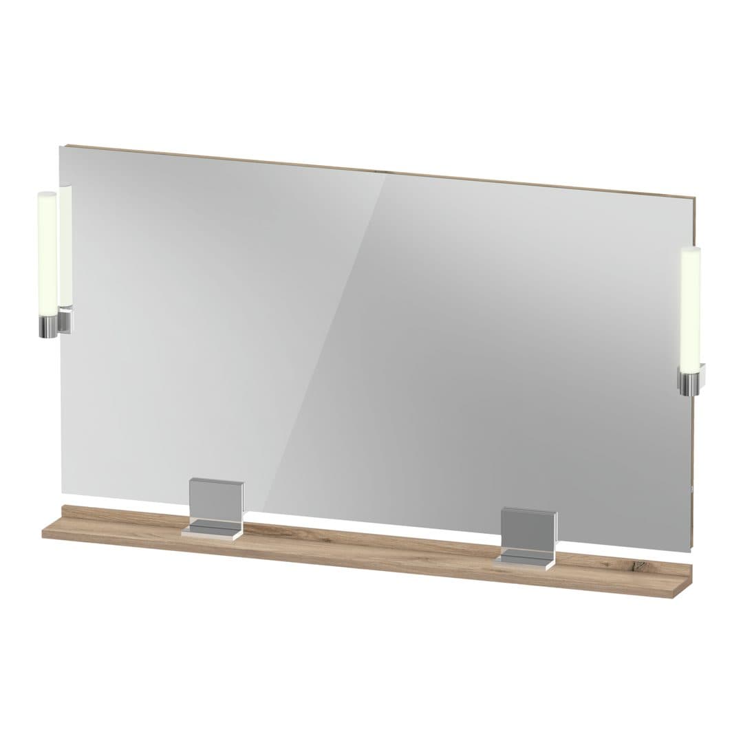 Duravit Sivida – Καθρέπτης Μπάνιου – 1250×650 mm, με φωτισμό LED – Marbled Oak Matt (SV7424010550000)