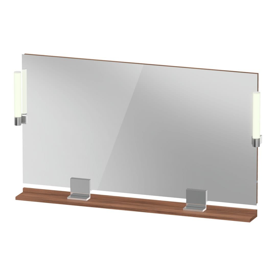 Duravit Sivida – Καθρέπτης Μπάνιου – 1250×650 mm, με φωτισμό LED – Walnut Matt (SV7424010790000)