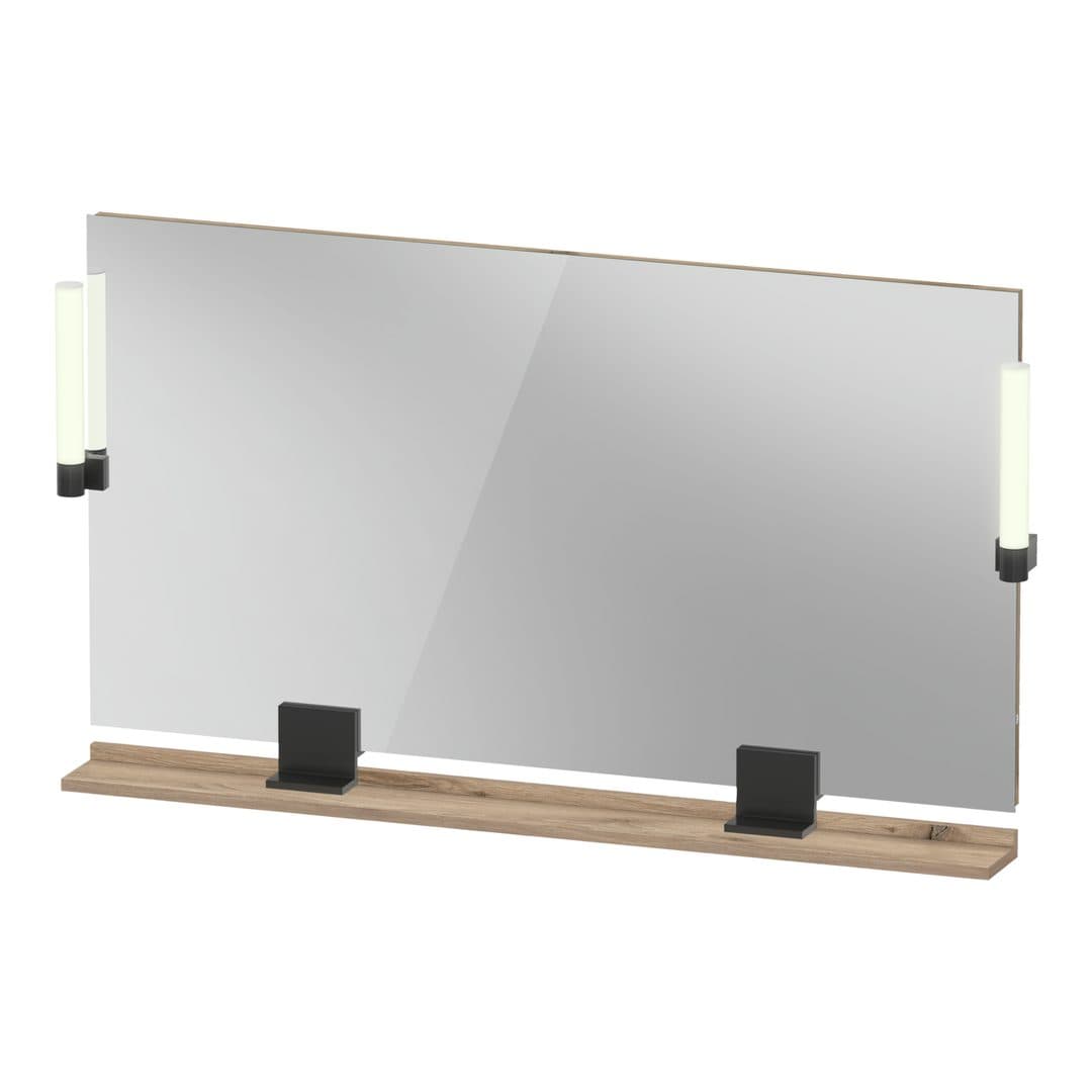 Duravit Sivida – Καθρέπτης Μπάνιου – 1250×650 mm, με φωτισμό LED – Marbled Oak Matt (SV74240BD550000)