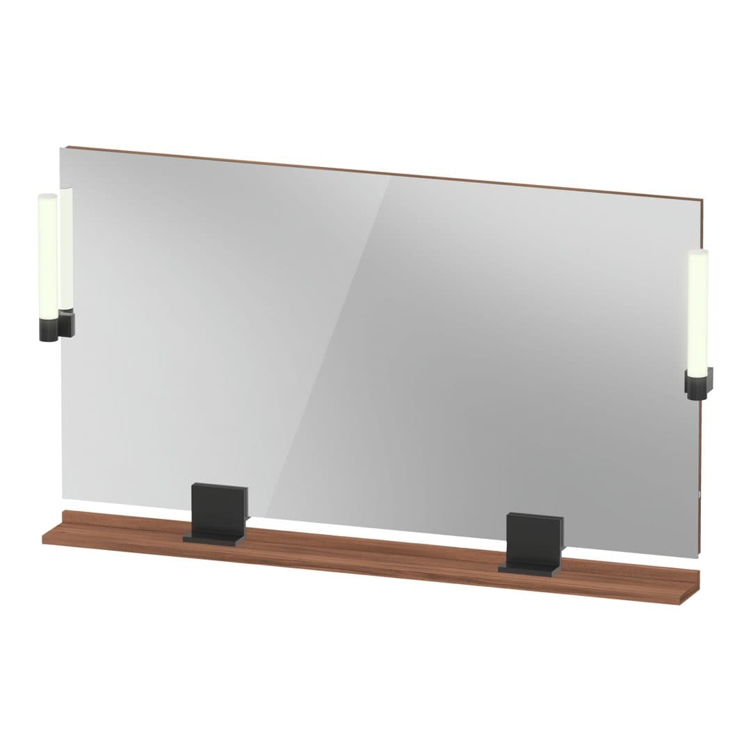 Duravit Sivida – Καθρέπτης Μπάνιου – 1250×650 mm, με φωτισμό LED – Walnut Matt (SV74240BD790000)