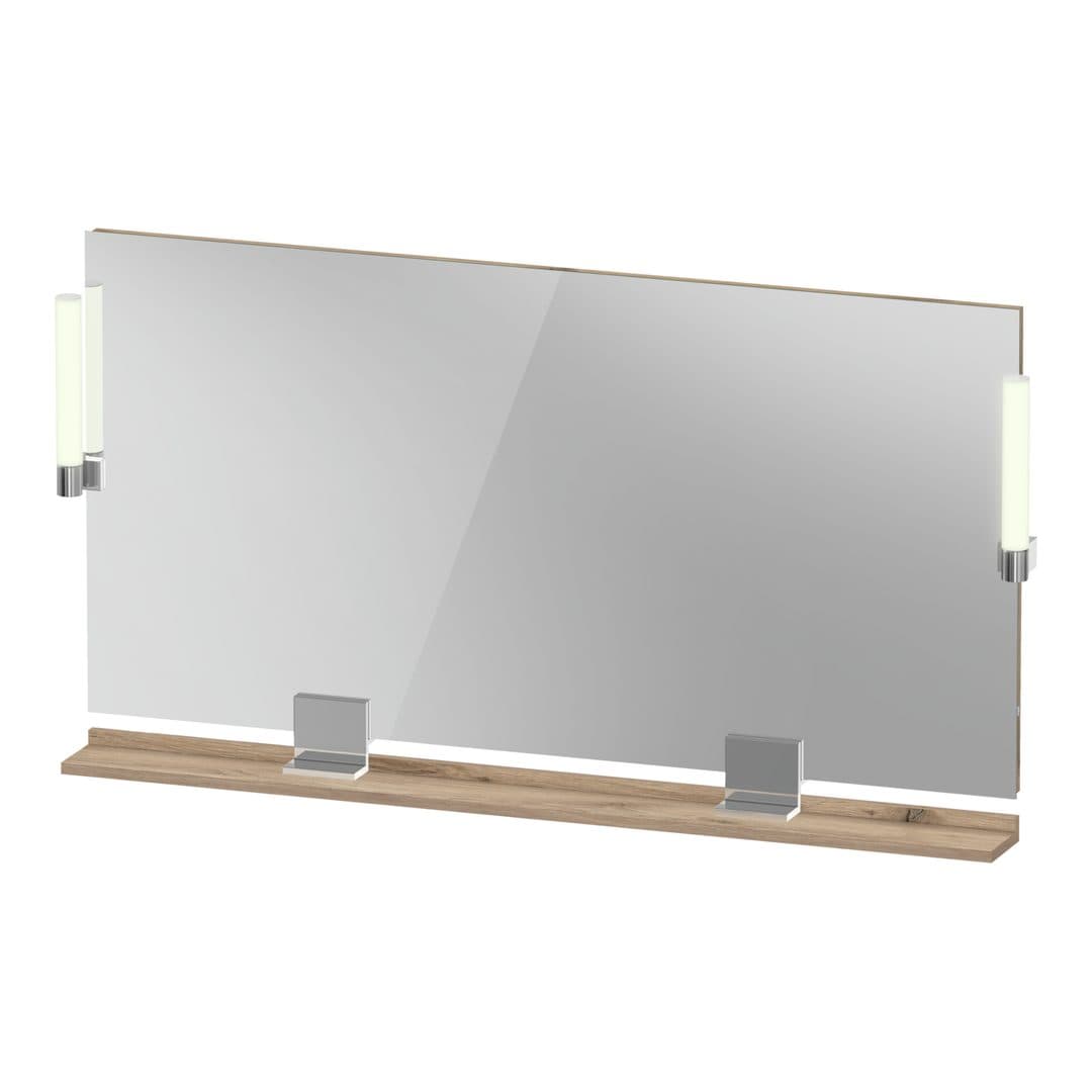 Duravit Sivida – Καθρέπτης Μπάνιου – 1330×650 mm, με φωτισμό LED – Marbled Oak Matt (SV7425010550000)