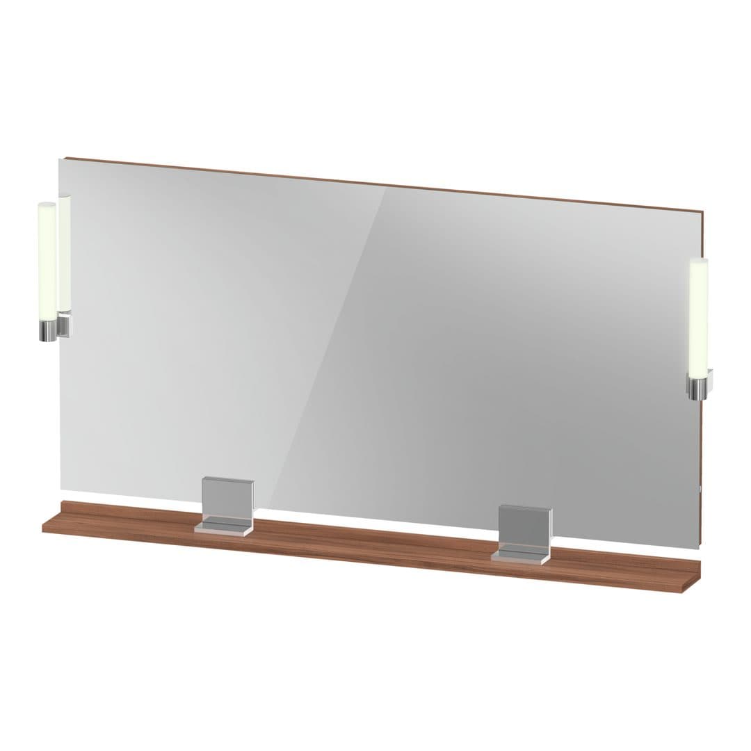 Duravit Sivida – Καθρέπτης Μπάνιου – 1330×650 mm, με φωτισμό LED – Walnut Matt (SV7425010790000)