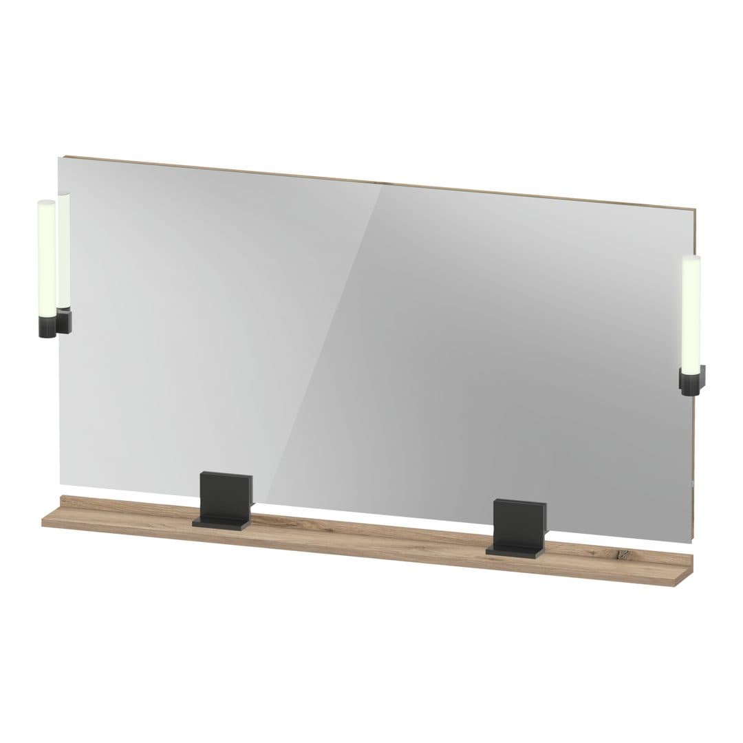 Duravit Sivida – Καθρέπτης Μπάνιου – 1330×650 mm, με φωτισμό LED – Marbled Oak Matt (SV74250BD550000)