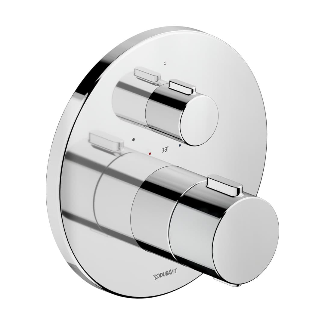 Duravit Thermostatic fittings – Θερμοστατικός Μίκτης Ντους – 1 έξοδος, πλάκα 170×170 mm – Chrome High Gloss (TH4200016010)