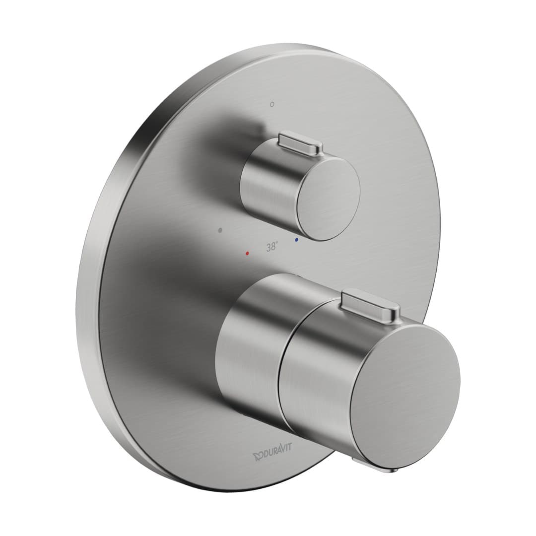 Duravit Thermostatic fittings – Θερμοστατικός Μίκτης Ντους – 1 έξοδος – Stainless steel Brushed (TH4200016070)