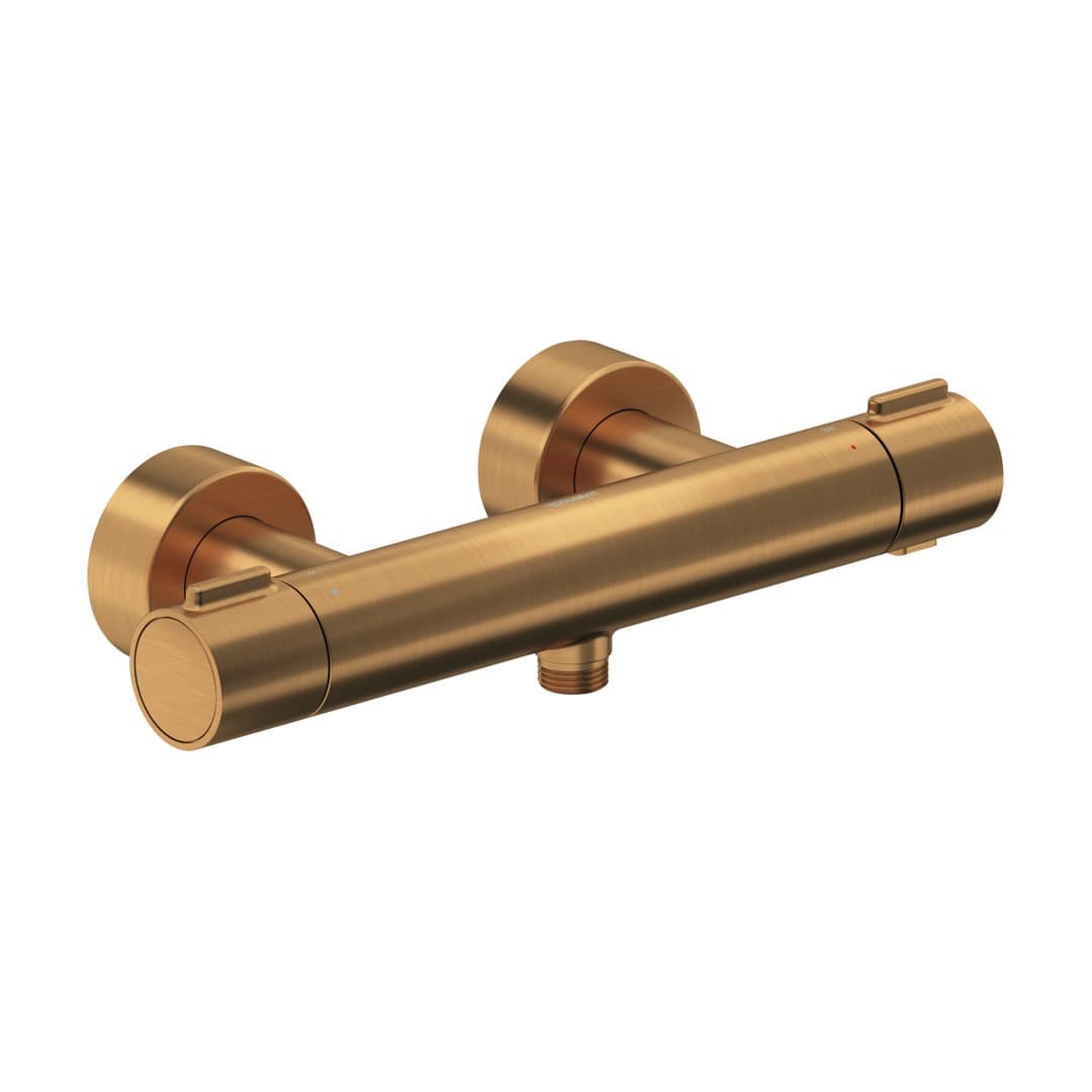 Duravit Thermostatic fittings – Μπαταρία Λουτρού Τοίχου – για ντους, θερμοστατική, 1000 – Bronze Brushed (TH4220000004)