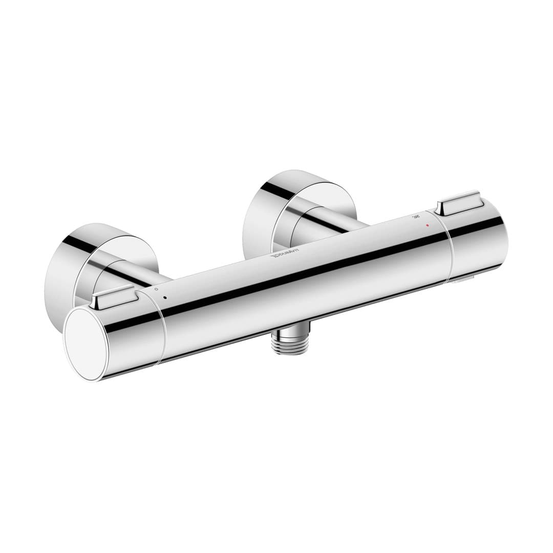 Duravit Thermostatic fittings – Μπαταρία Λουτρού Τοίχου – για ντους, θερμοστατική, 1000 – Chrome High Gloss (TH4220000010)