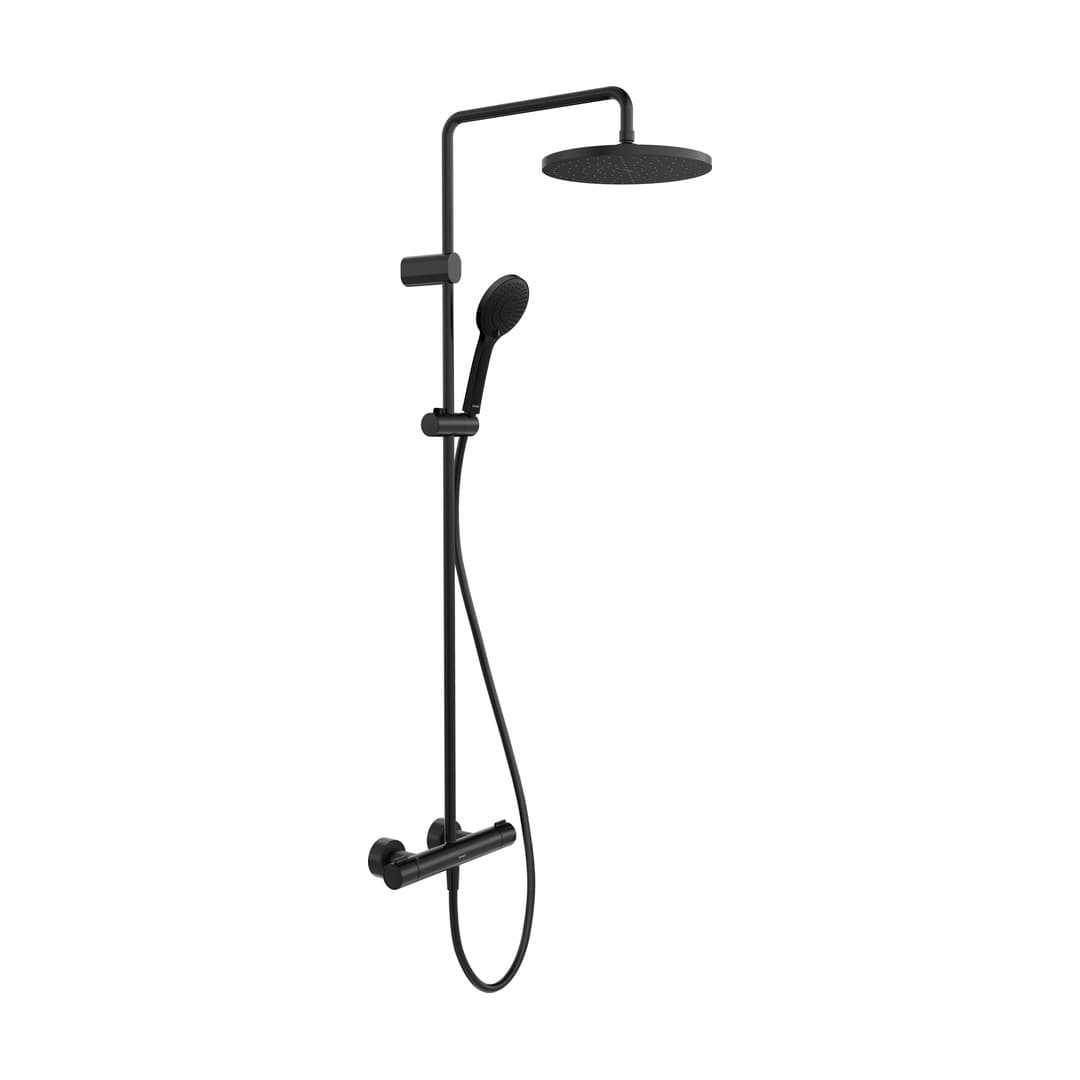 Duravit Shower Systems – Σύστημα Ντους – MinusFlow, 1000, θερμοστατικό – Black Matt (TH4282008046)