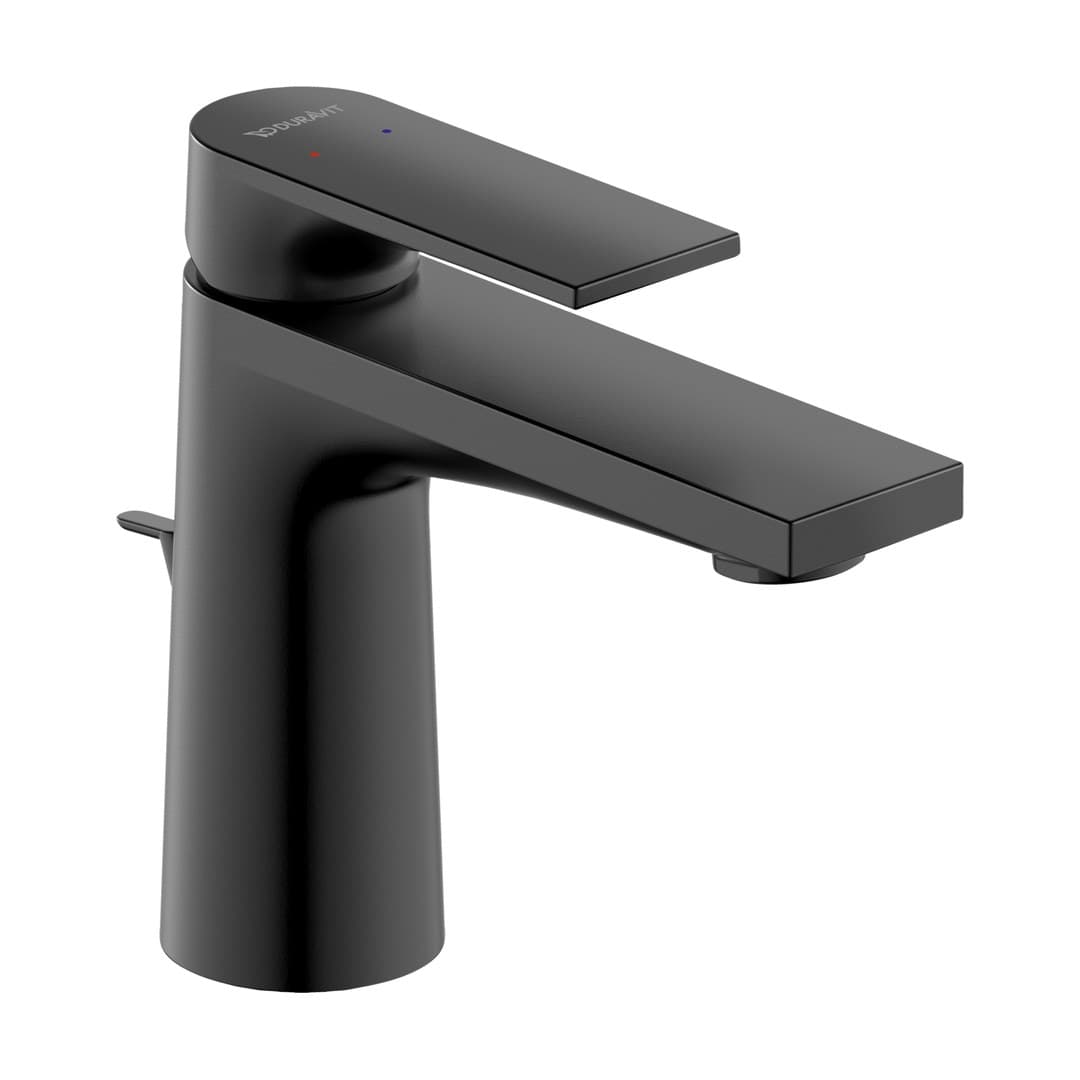 Duravit Tulum by Starck – Μπαταρία Νιπτήρα – S, με βαλβίδα – Black Matt (TU1010001046)