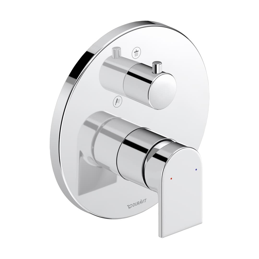 Duravit Tulum by Starck – Μίκτης Εντοιχισμού – 2 έξοδοι – Chrome High Gloss (TU4210012010)