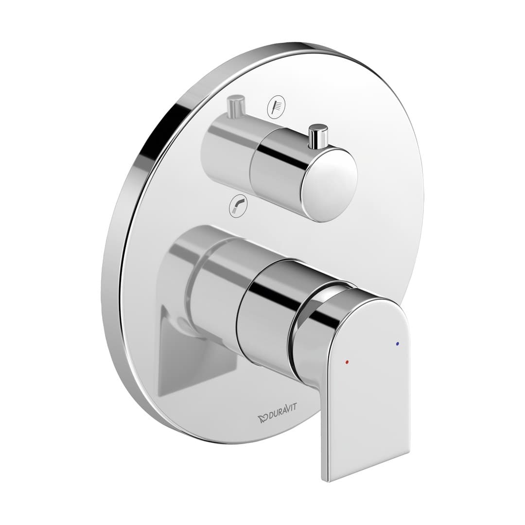 Duravit Tulum by Starck – Μίκτης Εντοιχισμού – για μπανιέρα, 2 έξοδοι – Chrome High Gloss (TU5210012010)