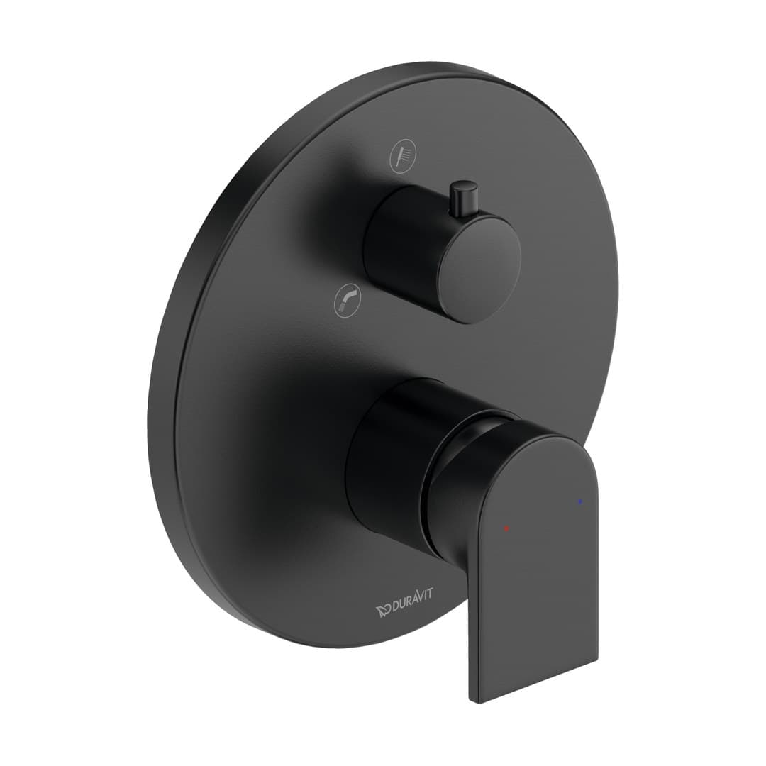 Duravit Tulum by Starck – Μίκτης Εντοιχισμού – για μπανιέρα, 2 έξοδοι – Black Matt (TU5210012046)