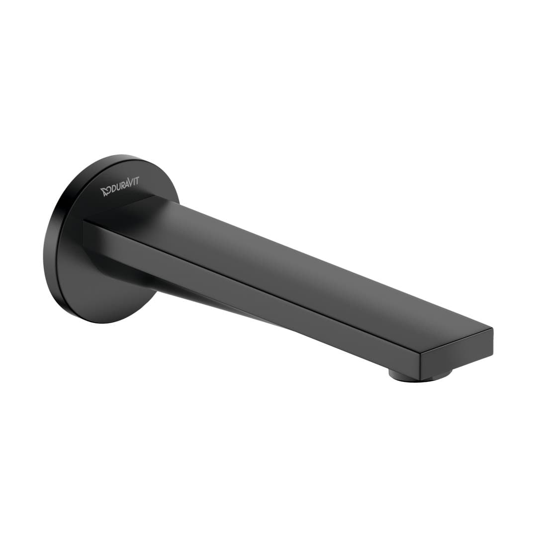 Duravit Tulum by Starck – Στόμιο Μπανιέρας Τοίχου – Black Matt (TU5240010046)