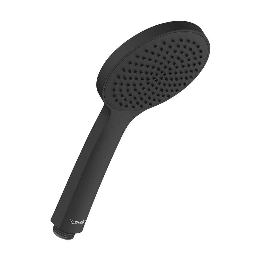 Duravit Showers & Accessoires – Τηλέφωνο Ντους – 1jet, Ø110 mm, παροχή 6,5 l/min – Black Matt (UV0650013A46)