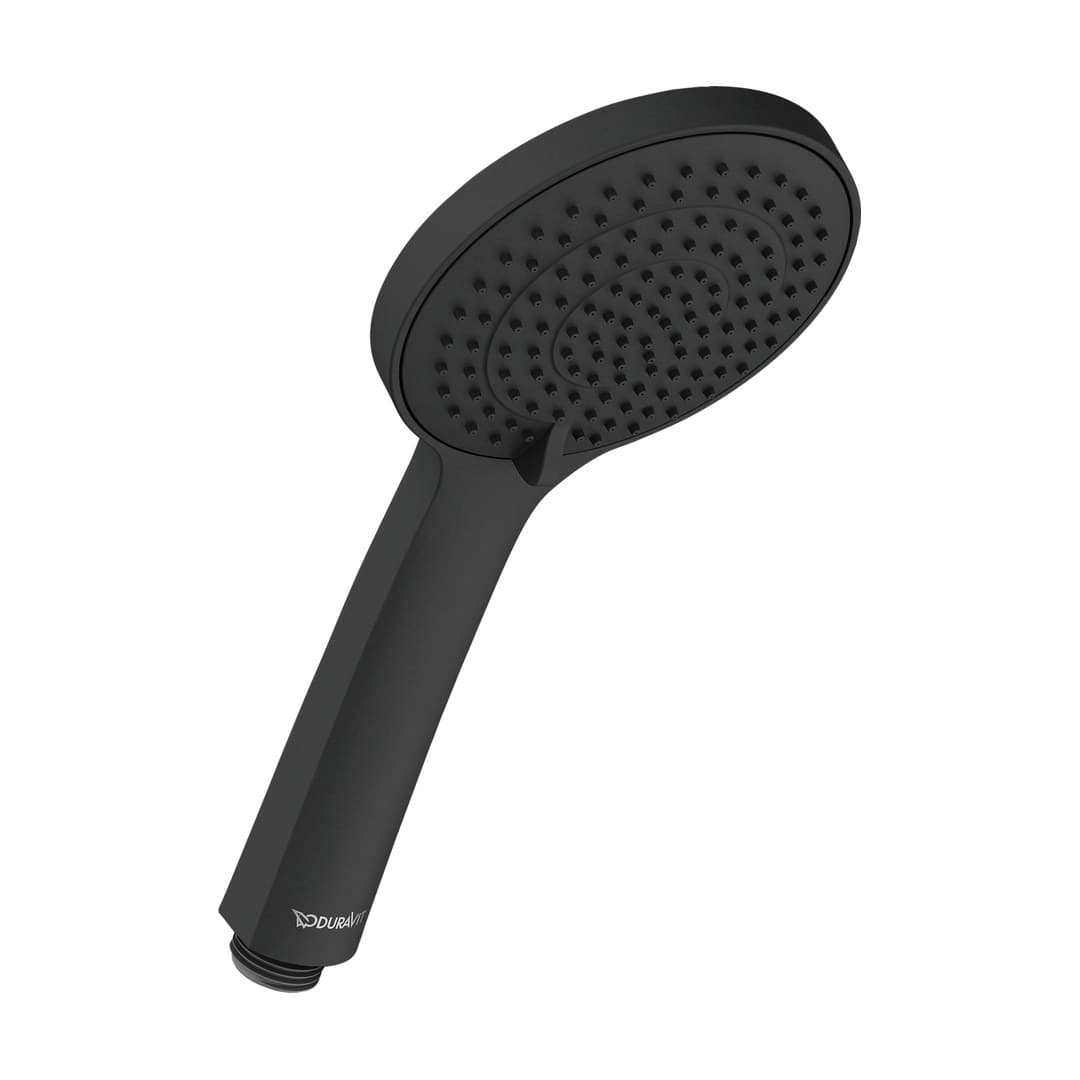 Duravit Showers & Accessoires – Τηλέφωνο Ντους – 3jet, Ø110 mm, παροχή 14 l/min – Black Matt (UV0650015046)