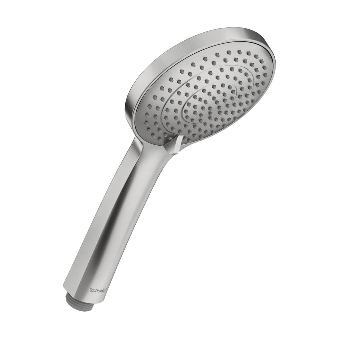 Duravit Showers & Accessoires – Τηλέφωνο Ντους – 3jet, Ø110 mm – Stainless steel Brushed (UV0650016A70)