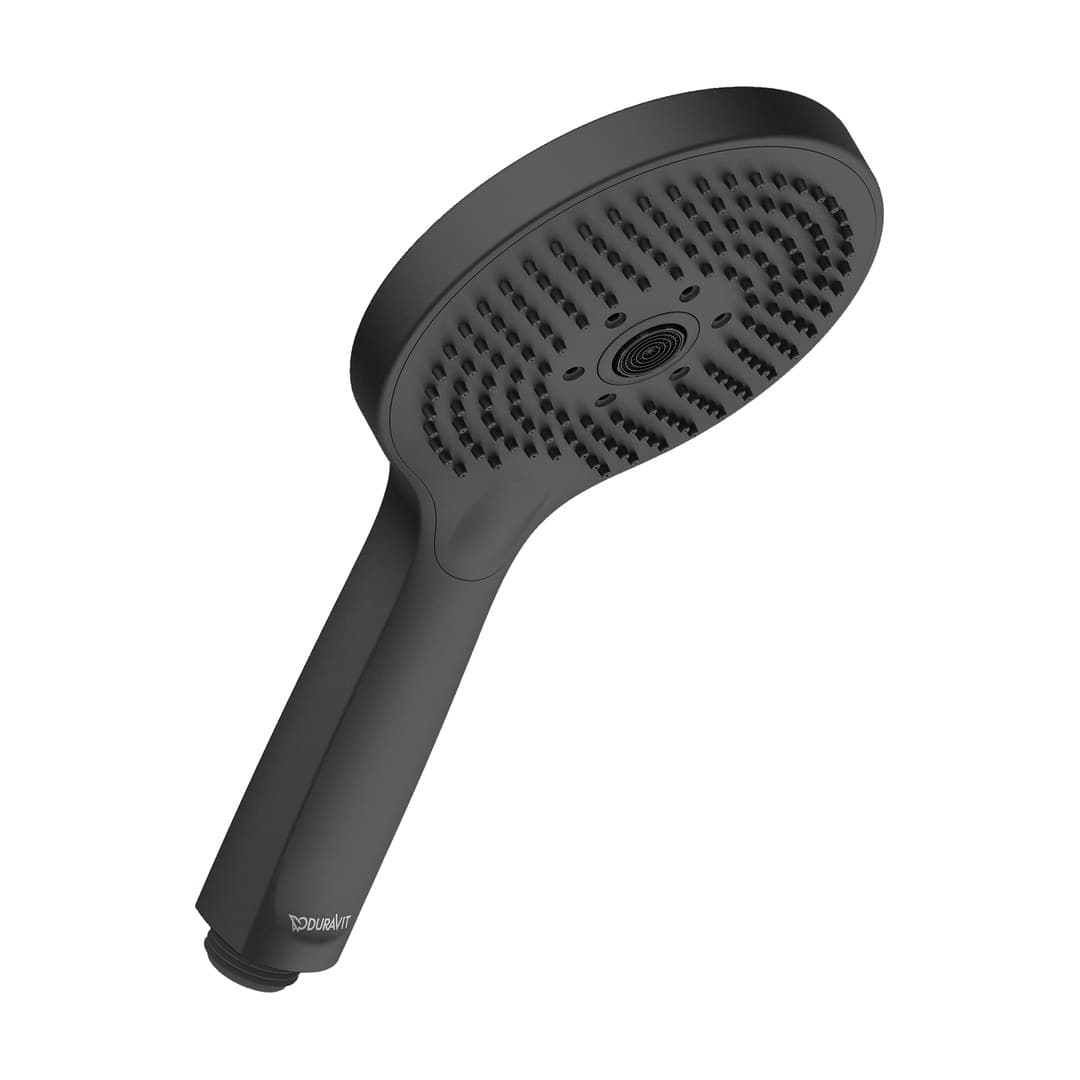 Duravit Showers & Accessoires – Τηλέφωνο Ντους – 3jet Click!, Ø120 mm, παροχή 14 l/min – Black Matt (UV0650017046)