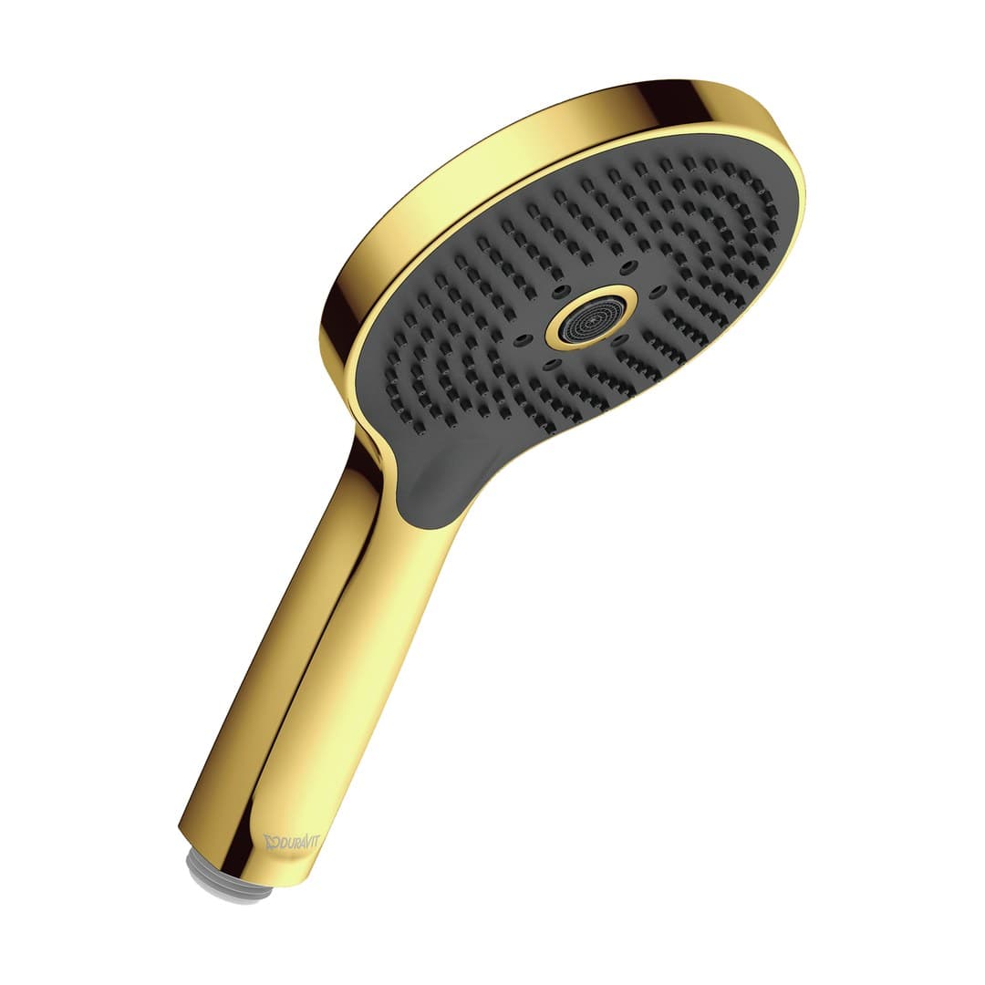 Duravit Showers & Accessoires – Τηλέφωνο Ντους – 3jet Click!, Ø120 mm – Gold Polished (UV0650017A34)