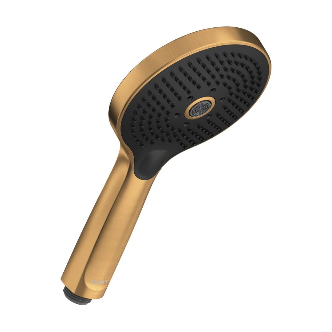 Duravit Showers & Accessoires – Τηλέφωνο Ντους – 3jet Click! MinusFlow, Ø120 mm – Bronze Brushed (UV0652017004)